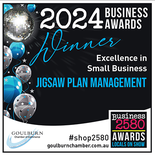 Winner, Excellence in Small Business, 2024 Business 2580 Awards